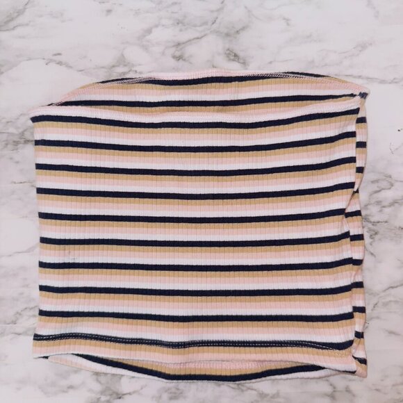 Hollister Sleeveless Stripe Cropped Tube Top size small - Picture 4 of 4